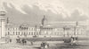 LONDON. The National Gallery, Trafalgar square. DUGDALE 1845 old antique print
