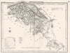 FLINTSHIRE. County map. Polling places. Coach roads. DUGDALE 1845 old