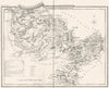 DENBIGHSHIRE. County map. Polling places. Coach roads. DUGDALE 1845 old