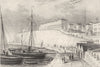 KENT. West Cliff, Ramsgate, Kent. DUGDALE 1845 old antique print picture