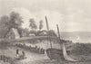DEVON. Near Teignmouth, Devon. DUGDALE 1845 old antique vintage print picture