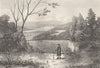 DEVON. On the Tamar, Devon. DUGDALE 1845 old antique vintage print picture