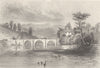NORTHUMBERLAND. Rothbury Bridge, Coquet River, Northumberland. DUGDALE 1845