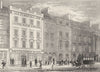 LONDON. Holborn Bars on the Summit of Holborn hill. DUGDALE 1845 old print