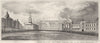 LONDON. Trafalgar Square. DUGDALE 1845 old antique vintage print picture