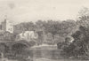 WALES. Part of Bala Lake, Merionethshire. DUGDALE 1845 old antique print