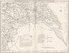 YORKSHIRE EAST/WEST RIDINGS. County map.Polling places Coach roads. DUGDALE 1845