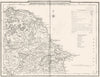 YORKSHIRE NORTH RIDING. County map. Polling places. Coach roads. DUGDALE 1845