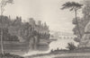 WARWICKSHIRE. Stratford, Suffolk. DUGDALE 1845 old antique print picture