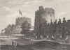 BERKSHIRE. Windsor Castle, Berkshire. DUGDALE 1845 old antique print picture