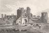 MONMOUTH. Pencoed Castle, Monmouthshire. DUGDALE 1845 old antique print