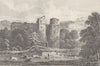 WILTSHIRE. Wardour Castle, Wiltshire. DUGDALE 1845 old antique print picture