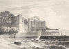 KENT. Upnor Castle, Kent. DUGDALE 1845 old antique vintage print picture