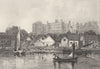 BERKSHIRE. Windsor Castle, Berks. DUGDALE 1845 old antique print picture