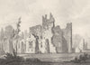 LEICESTERSHIRE. Ashby de la Zouche. DUGDALE 1845 old antique print picture