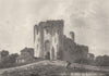 WALES. Neath Castle, Glamorganshire. DUGDALE 1845 old antique print picture