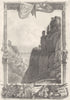 CORNWALL. Tintagell Castle Cornwall. DUGDALE 1845 old antique print picture