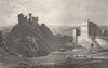 YORKSHIRE. Interior of Pickering Castle. DUGDALE 1845 old antique print