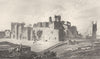 YORKSHIRE. Middleham Castle. DUGDALE 1845 old antique vintage print picture