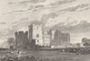 DURHAM. Raby Castle. DUGDALE 1845 old antique vintage print picture