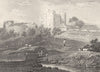 KENT. Saltwood Castle. DUGDALE 1845 old antique vintage print picture