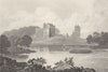 CUMBRIA. Brougham Castle, Westmorland. DUGDALE 1845 old antique print picture