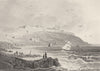 CORNWALL. Pendenis Castle, Cornwall. DUGDALE 1845 old antique print picture