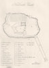 WARWICKSHIRE. Kenilworth Castle. DUGDALE 1845 old antique map plan chart