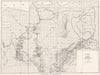 IDAHO 1929. Mud lake region,showing contours water table,well locations 1934 map