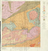 GEORGIA USA. Geological map of warm springs Quadrangle. Manchester 1935