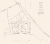 GEORGIA, US. Warm springs area, showing sources of water, pools, drains 1935 map
