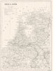 NETHERLANDS. Holland 1910 old antique vintage map plan chart