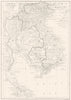 THAILAND. French Indo-China & Thailand 1910 old antique vintage map plan chart