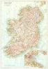 IRELAND. Ireland; Inset map of Dublin and Environs 1910 old antique chart