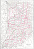 INDIANA. Indiana 1910 old antique vintage map plan chart