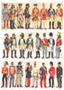 ARMY UNIFORMS. Cuirassier Nadasdy Hesse-Cassel Voltigeur Uhlan Jager Gyulai 1910