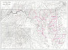 MARYLAND DELAWARE. State map. Counties; Inset Baltimore; Washington DC 1910