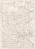 MINNESOTA. state map showing counties. Inset maps of St Paul & Minneapolis 1910