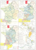 FRANCE. Eastern Frontier,1598-1789; end of 10th century; in 13th 14th C 1910 map