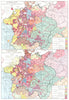 GERMANY. At Reformation 1547; after peace of Westphalia 1648. 1910 old map