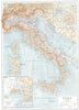 ITALY. Italy (Modern); Inset Environs of Naples; Environs of Rome 1910 old map