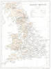 UK. Roman Britain 1910 old antique vintage map plan chart