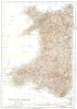WALES. England & Wales section V 1910 old antique vintage map plan chart