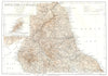 NORTHERN ENGLAND. Cumbs Durham Northumbs Yorkshire; Inset Isle of Man 1910 map