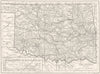 OKLAHOMA. Oklahoma state map showing counties 1910 old antique plan chart