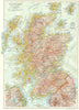 SCOTLAND. Scotland; Inset maps of Orkney and Shetland Islands 1910 old
