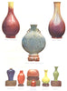 CHINESE CERAMICS.Sang Boeuf;Flambe;Turquoise;Purple Souffle;Coral red;Peach 1910
