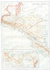 CENTRAL AMERICA.Honduras Panama Guatemala Belize Costa Rica El Salvador 1910 map