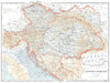 AUSTRIA-HUNGARY. Austria-Hungary 1910 old antique vintage map plan chart