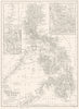 PHILIPPINES. Philippine Islands; Inset Lingayen,  Manila 1910 old antique map